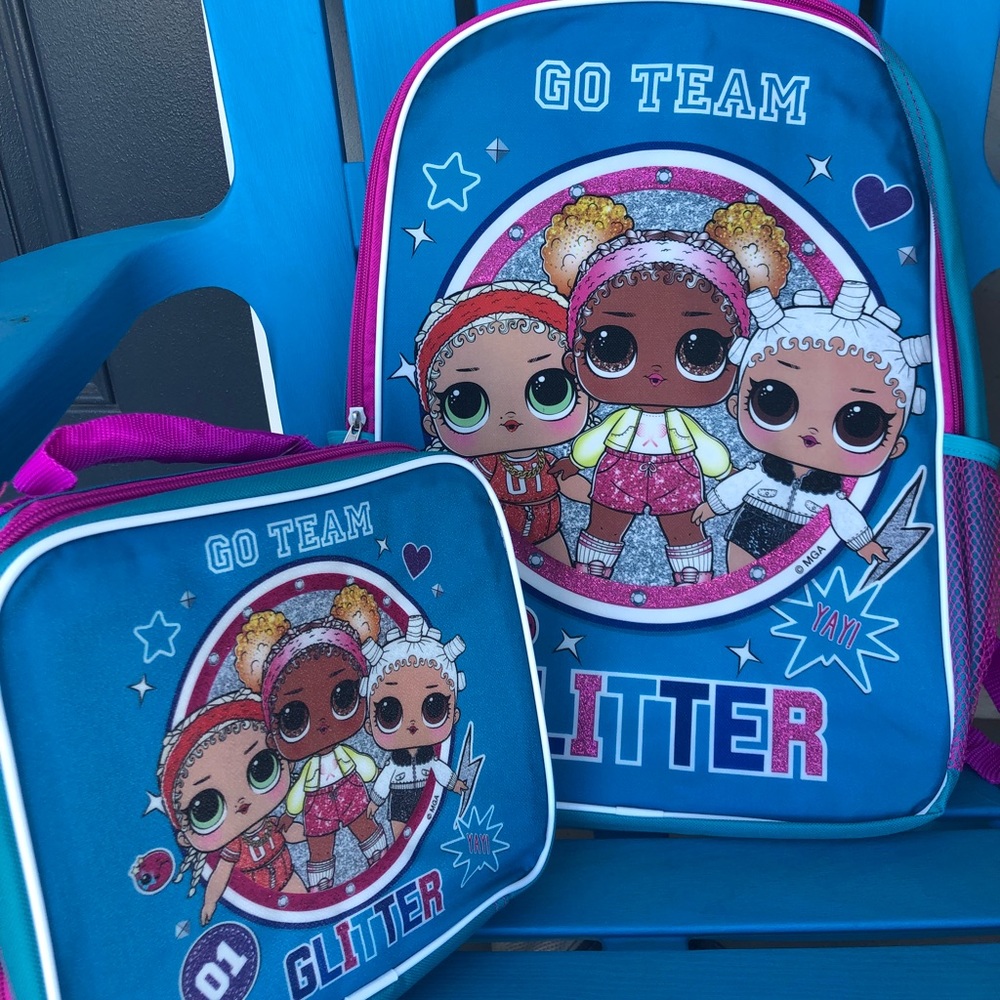 LOL Surprise backpack and lunch box combo